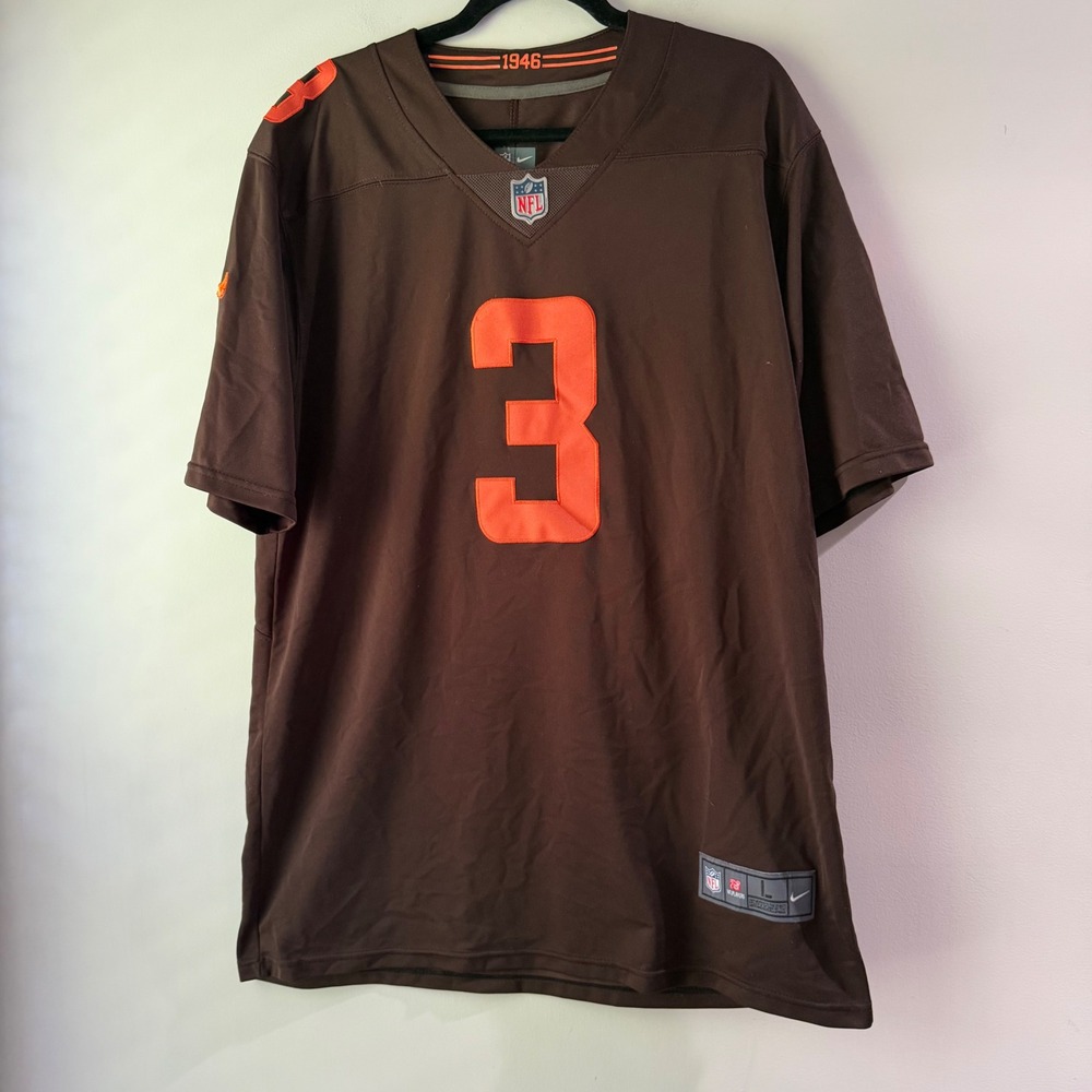 Nike Cleveland Browns Cade York #3 Jersey Mens Large Brown NFL On Field